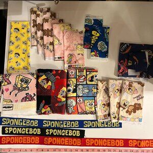 18 pc scrap fabric spongebob bundle 2